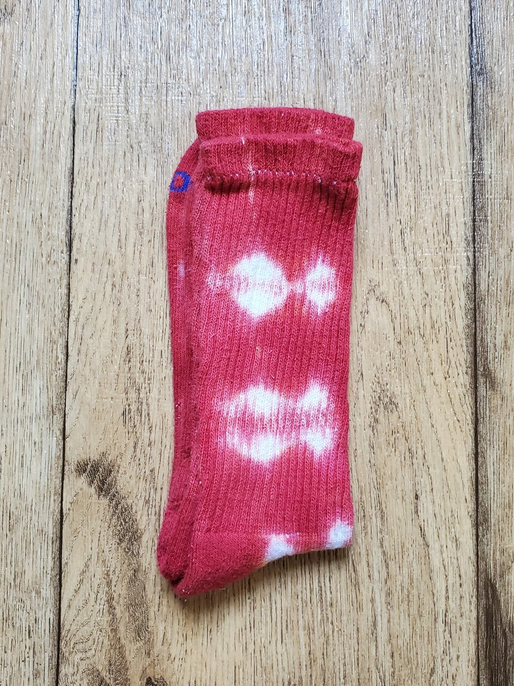 Gildan Red and White Tie-Dye Crew Socks - Men